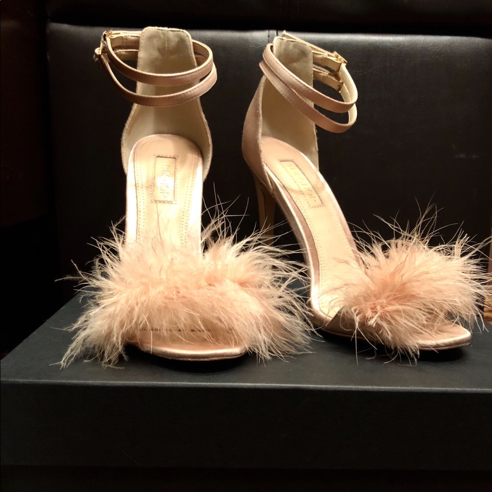 Topshop Fur Pump